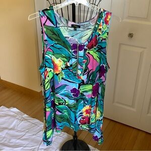 Cupio Colorful Floral Tank Top